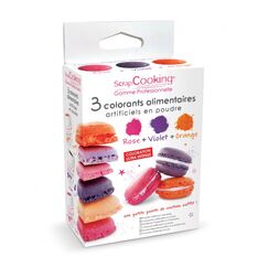 ScrapCooking 4013 15 g Puder Orange, Pink, Violett Künstliche Lebensmittelfarbstoffe