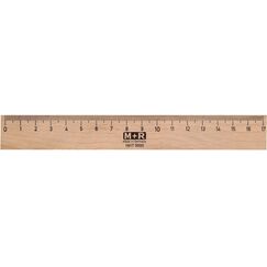 M+R 1917 Schreibtisch-Lineal 170 mm Buche, Holz Holz 1 Stück(e)