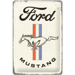 Nostalgic Art Ford Mustang Dekoratives Schild & Tafel für drinnen Metall Mehrfarbig