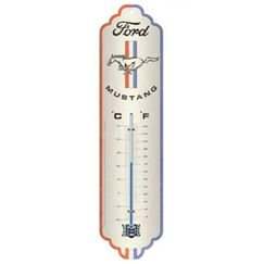 Nostalgic Art Ford Mustang Flüssigkeitsumgebungs-Thermometer Drinnen/Draußen Mehrfarbig
