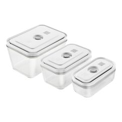 ZWILLING FRESH & SAVE Rechteckig Box Grau, Transparent 3 Stück(e)