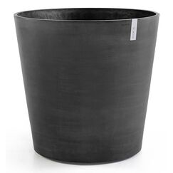 Ecopots Amsterdam Wheels 60 Drinnen/Draußen Topfpflanzer Freistehend Dunkles Grau, Farbe: Dunkles Grau