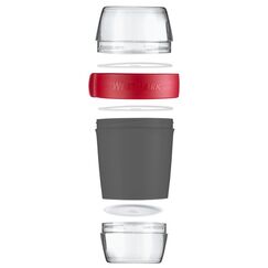 Westmark 52872260 Brotdose Brotdosenset 1,15 l ABS, Polypropylen (PP), Styrol-Acrylnitril (SAN), Thermoplastisches Elastomer (TPE) Grau, Rot, Transparent 1 Stück(e)