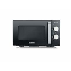 Severin MW 7762 Mikrowelle Schwarz, Edelstahl Grill-Mikrowelle Arbeitsplatte 20 l 800 W