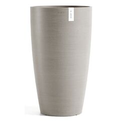 Ecopots Sankara High Drinnen/Draußen Topfpflanzer Freistehend Graubraun
