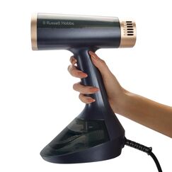 Russell Hobbs 28550-56 Kleidungsdampfglätter Tragbare Dampfbürste 0,2 l 1400 W Blau, Gold