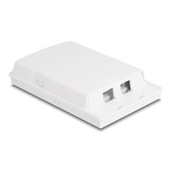 DeLOCK LWL Anschlussdose zur Wandmontage für 2 x SC Simplex oder LC Duplex weiß