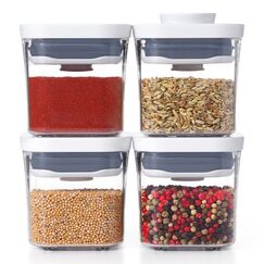 OXO 48530 Lebensmittelaufbewahrungsbehälter andere Container 0,2 l Grau, Transparent, Weiß 4 Stück(e)