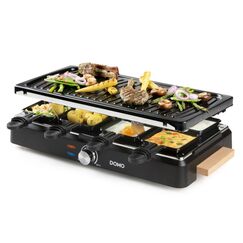 Domo DO9294G Raclette Grill 8 Person(en) 1400 W Schwarz
