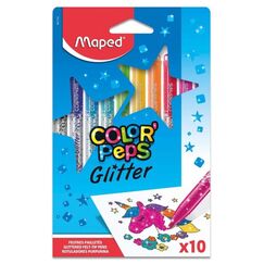Maped Color’Peps 847110 Filzstift Medium Schwarz, Pink, Blau, Grün, Orange, Rot, Violett, Gelb 10 Stück(e)