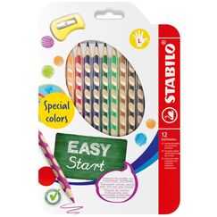 STABILO EASYcolors Blauviolett, Braun, Karmin, Smaragdgrün, Gold, Grün, Grau, Navy, Ocker, Silber, Weiß, Gelbgrün 12 Stück(e)