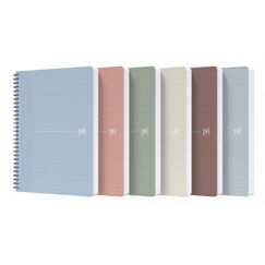 Oxford 400154143 Notizbuch A4 90 Blätter Gemischte Farben