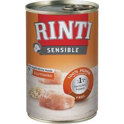 RINTI 4000158940520 Hunde-Dosenfutter Huhn, Reis Adult 400 g