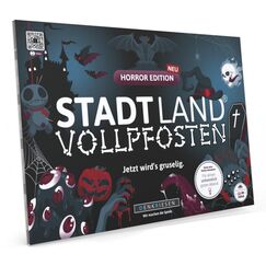 Denkriesen Stadt Land Vollpfosten Spielblock Horror Edition