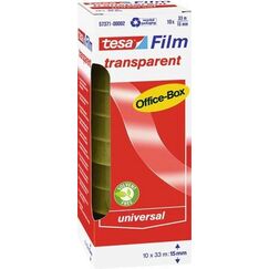 TESA 57371 Schreibwaren-Klebeband 33 m Polypropylen (PP) Transparent 10 Stück(e)