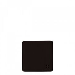 Sola Glasuntersetzer eckig PVC schwarz 10x10 cm - Elements Ambiente