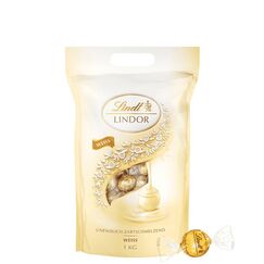 Lindt LINDOR 1 kg Weiße Schokolade 80 Stück(e)
