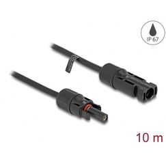 DeLOCK DL4 Solar Kabel 4 mm² Stecker zu Buchse 10 m schwarz