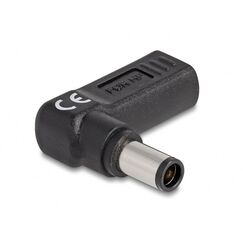 DeLOCK Adapter für Notebook Ladekabel USB Type-C Buchse zu HP 7,4 x 5,0 mm Stecker 90° gewinkelt