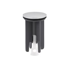 Diaqua Snap Ablaufstopfen Pop-up-Abflussstopfen Schwarz, Edelstahl Kunststoff, Stahl