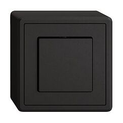 Feller 7563.GX.54.A.60 Elektroschalter Wippschalter Schwarz, Farbe: Schwarz