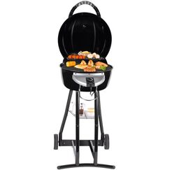 Trisa BBQ Star 2 in 1 Grill Elektrisch + Holzkohle Schwarz, Silber 2000 W