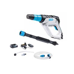 GLORIA MultiJet 18V Hochdruckreiniger Kompakt Batterie 240 l/h Schwarz, Blau, Weiß