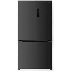 Trisa Slot-in Food Center Side-by-Side Kühlkombination Freistehend 505 l Schwarz