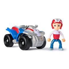 PAW Patrol - Ryder-Figur mit Quad-Rettungsfahrzeug, stabiles Basis-Fahrzeug (2025), authentisches Spielzeug zur Serie für Kinder ab 3 Jahren