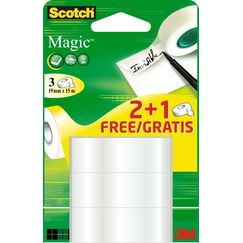 3M Magic matt 15 m Transparent 3 Stück(e)