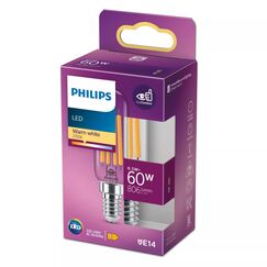 Philips Filament-Lampe, transparent, 60W T25 E14