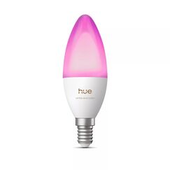 Philips Hue White and Color ambiance B39 Kerze – Smarte E14 LED-Lampe