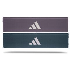 Adidas Booty Band sæt Übungsband Schwer Polyester Blau, Violett