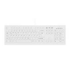 Contour Design Active Key AK-C8100 Tastatur Medizinisch USB QWERTZ Schweiz Weiß