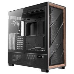 Antec FLUX PRO Full Tower Schwarz, Holz
