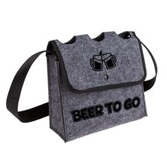 Goldbuch Umhängetasche für 3 Flaschen Bier to go, ca.21x28cm