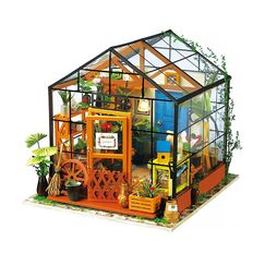 ROBOTIME DG104 DIY-Miniatur-Haus/Bücherecke DIY-Miniaturhaus