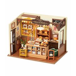 ROBOTIME DG161 DIY-Miniatur-Haus/Bücherecke DIY-Miniaturhaus