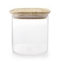 Ibili 681008 Lebensmittelaufbewahrungsbehälter Quadratisch Kanister 0,8 l Bambus, Transparent 1 Stück(e)