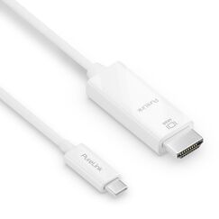 PureLink IS2200-030 Videokabel-Adapter 3 m USB Typ-C HDMI Weiß, Farbe: Weiß, Länge: 3 m