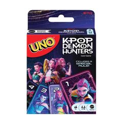 Mattel Games UNO KPop Demon Hunters-Kartenspiel für Kinder, Erwachsene und Familienabende mit vom Film inspirierten Spielkarten