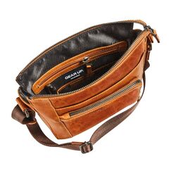 Maverick MAV-NM-809-25 Handtasche/Umhängetasche Leder Farbe Cognac Mann Schultertasche
