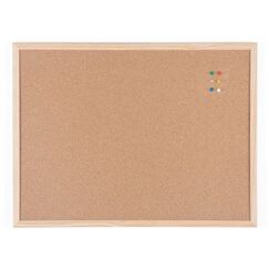 Bi-Office MC040012010 Zeichenhalter und Informationsstand Kork, Holz Braun, Kiefer