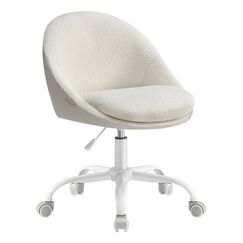 Songmics OBG020W01 Büro- & Computerstuhl Gepolsterter Sitz Gepolsterte Rückenlehne