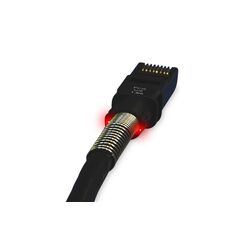 PatchSee Patchkabel, CAT 6a U-UTP, 10GBit Cu, PVC, AWG 24, Länge 4,9 m, Farbe Schwarz, Verpackungseinheit= 6 Stück