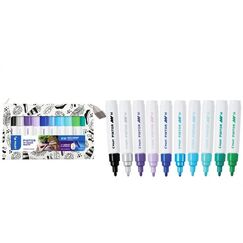 Pilot Pintor Schwarz, Blau, Grün, Hellblau, Hellgrün, Metallicblau, Silber, Violett 10 Stück(e)