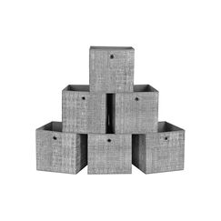Songmics RFB02LG-3 Aufbewahrungsbox Quadratisch Grau