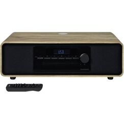 Thomson MIC300IDABBT Home-Stereoanlage Heim-Audio-Mikrosystem 60 W Schwarz, Holz, Farbe: Schwarz, Holz