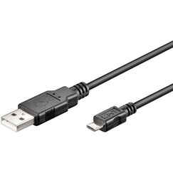 Microconnect USBABMICRO18 USB Kabel USB 2.0 1,8 m USB A Micro-USB B Schwarz