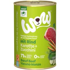 WOW.Pet 9120063681532 Hunde-Dosenfutter Rind Adult 400 g